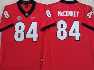 Georgia Bulldogs #84 Ladd McConkey Red Football Jersey