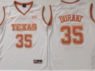 Texas Longhorns #35 Kevin Durant White Basketball Jersey