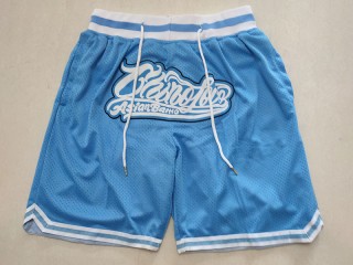 North Carolina Light Blue Vintage Basketball Shorts