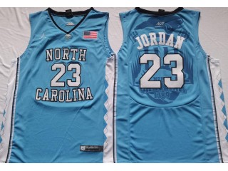 North Carolina Tar Heels #23 Michael Jordan Light Blue Jersey