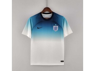 England Training Soccer Jersey-White/Blue