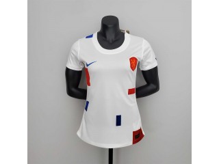 Netherlands Blank 2022-23 Away Soccer Women's Jersey