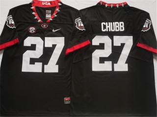 Georgia Bulldogs #27 Nick Chubb Black Untouchable Jersey