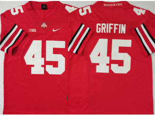 Ohio State Buckeyes #45 Archie Griffin Red Football Jersey