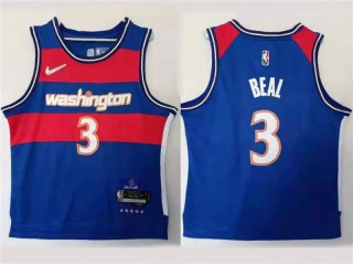 Washington Wizards #3 Bradley Beal Blue 2021-22 City Edition Swingman Jersey