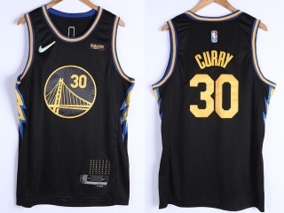 Golden State Warriors #30 Stephen Curry Black 2021/22 City Edition Swingman Jersey