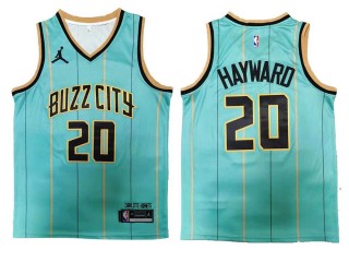Charlotte Hornets #20 Gordon Hayward Green City Edition Jersey