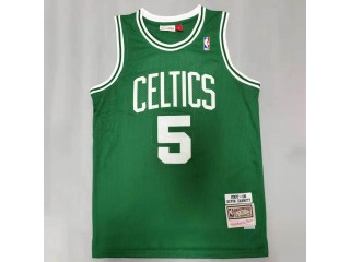 M&N Boston Celtics #5 Kevin Garnett Green 2007/08 Hardwood Classics Jersey