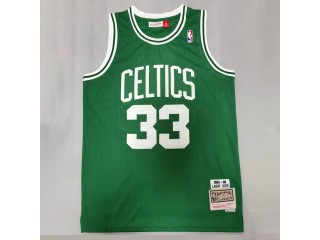 M&N Boston Celtics #33 Larry Bird Green 1985-88 Hardwood Classics Jersey