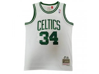 M&N Boston Celtics #34 Paul Pierce White 2007/08 Hardwood Classics Jersey