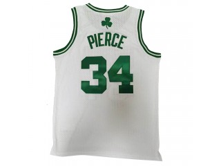 M&N Boston Celtics #34 Paul Pierce White 2007/08 Hardwood Classics Jersey