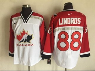1998 Winter Olympics Team Canada #88 Eric Lindros White CCM Vintage Jersey