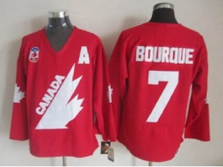 1991 Canada Cup Team Canada #7 Ray Bourque CCM Vintage Jersey - Red/White