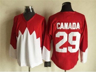 1972 Summit Series Team Canada #29 Ken Dryden Red CCM Vintage Hockey Jersey