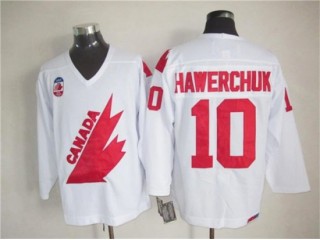 1991 Canada Cup Team Canada #10 Dale Hawerchuk CCM Vintage Jersey - Red/White