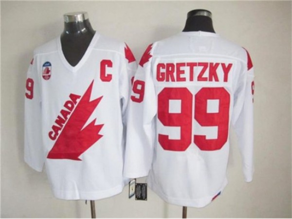 1991 Canada Cup Team Canada #99 Wayne Gretzky CCM Vintage Jersey - Red/White