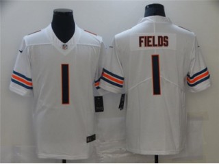 Youth Chicago Bears #1 Justin Fields Vapor Limited Jersey-Navy & White