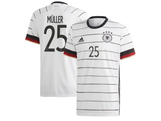 Germany #25 Muller Home Soccer Jersey