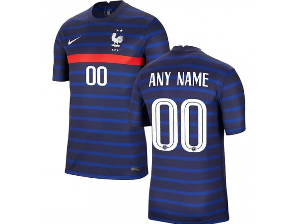 France Home Soccer Custom Jersey