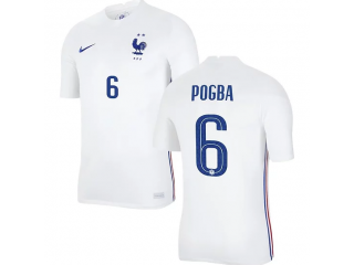 France #6 Pogba Away Soccer Jersey