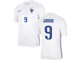 France #9 Giroud Away Soccer Jersey
