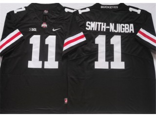Ohio State Buckeyes #11 Jaxon Smith-Njigba Black/White College Jersey