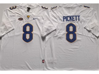 Pittsburgh Panthers #8 Kenny Pickett White Football Jersey