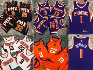 Phoenix Suns Fastbreak Replica Jersey - Black/Purple/White/Orange