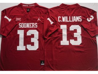 Oklahoma Sooners #13 Caleb Williams Red Football Jersey