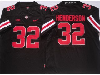 Ohio State Buckeyes #32 TreVeyon Henderson Black College Jersey