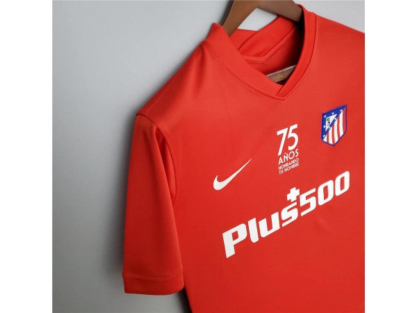 Atletico Madrid Blank Red 75TH 22-23 Soccer Jersey