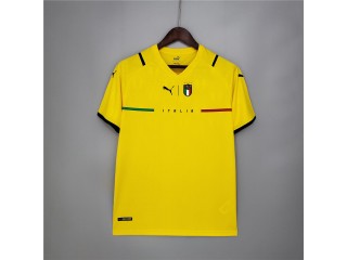 Italy Blank Yellow Soccer Jersey