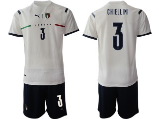 Italy #3 Chiellini Away Soccer Jersey