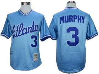 Atlanta Braves #3 Dale Murphy Blue 1982 Throwback Jersey