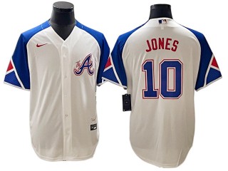 Atlanta Braves #10 Chipper Jones White 2023 City Connect Jersey