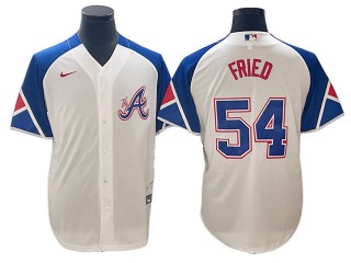 Atlanta Braves #54 Max Fried White 2023 City Connect Jersey