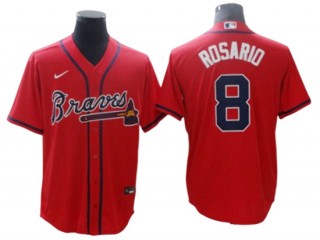 Atlanta Braves #8 Eddie Rosario Red Alternate Cool Base Jersey