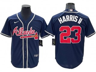 Atlanta Braves #23 Michael Harris II Navy Alternate Cool Base Jersey
