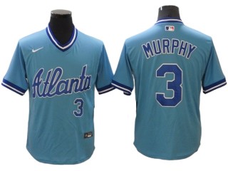 Atlanta Braves #3 Dale Murphy Light Blue Cooperstown Collection Cool Base Jersey