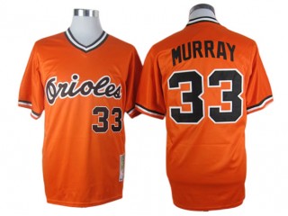 Baltimore Orioles #33 Eddie Murray Orange 1982 Throwback Custom Jersey