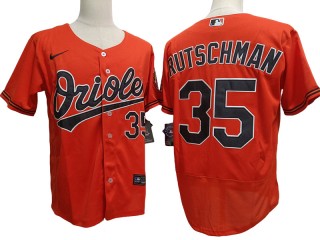Baltimore Orioles #35 Adley Rutschman Orange Flex Base Jersey