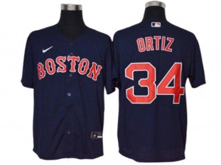 Boston Red Sox #34 David Ortiz Navy Alternate Cool Base Jersey