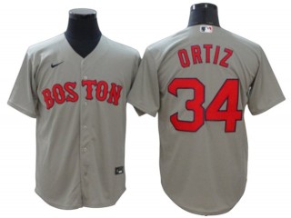 Boston Red Sox #34 David Ortiz Gary Road Cool Base Jersey