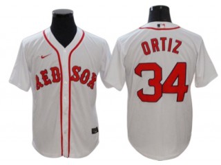 Boston Red Sox #34 David Ortiz White Home Cool Base Jersey