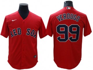 Boston Red Sox #99 Alex Verdugo Red Altername Cool Base Jersey