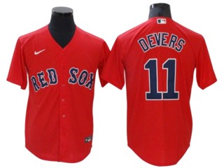 Boston Red Sox #11 Rafael Devers Red Alternate Cool Base Jersey