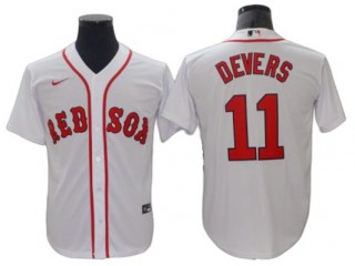 Boston Red Sox #11 Rafael Devers White Home Cool Base Jersey