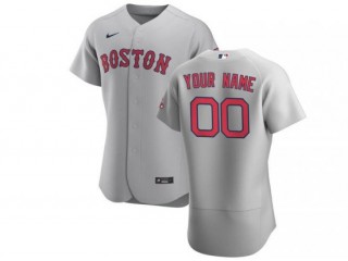 Custom Boston Red Sox Gray Flex Base Jersey