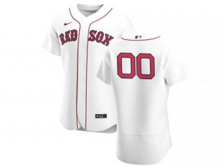 Custom Boston Red Sox White Flex Base Jersey