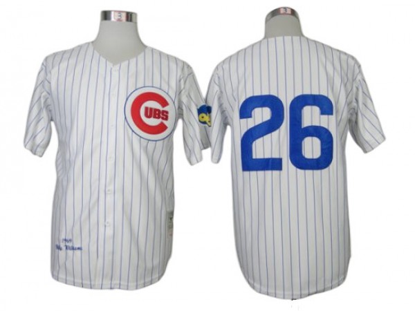 Chicago Cubs #26 Billy Williams White 1969 Throwback Jersey